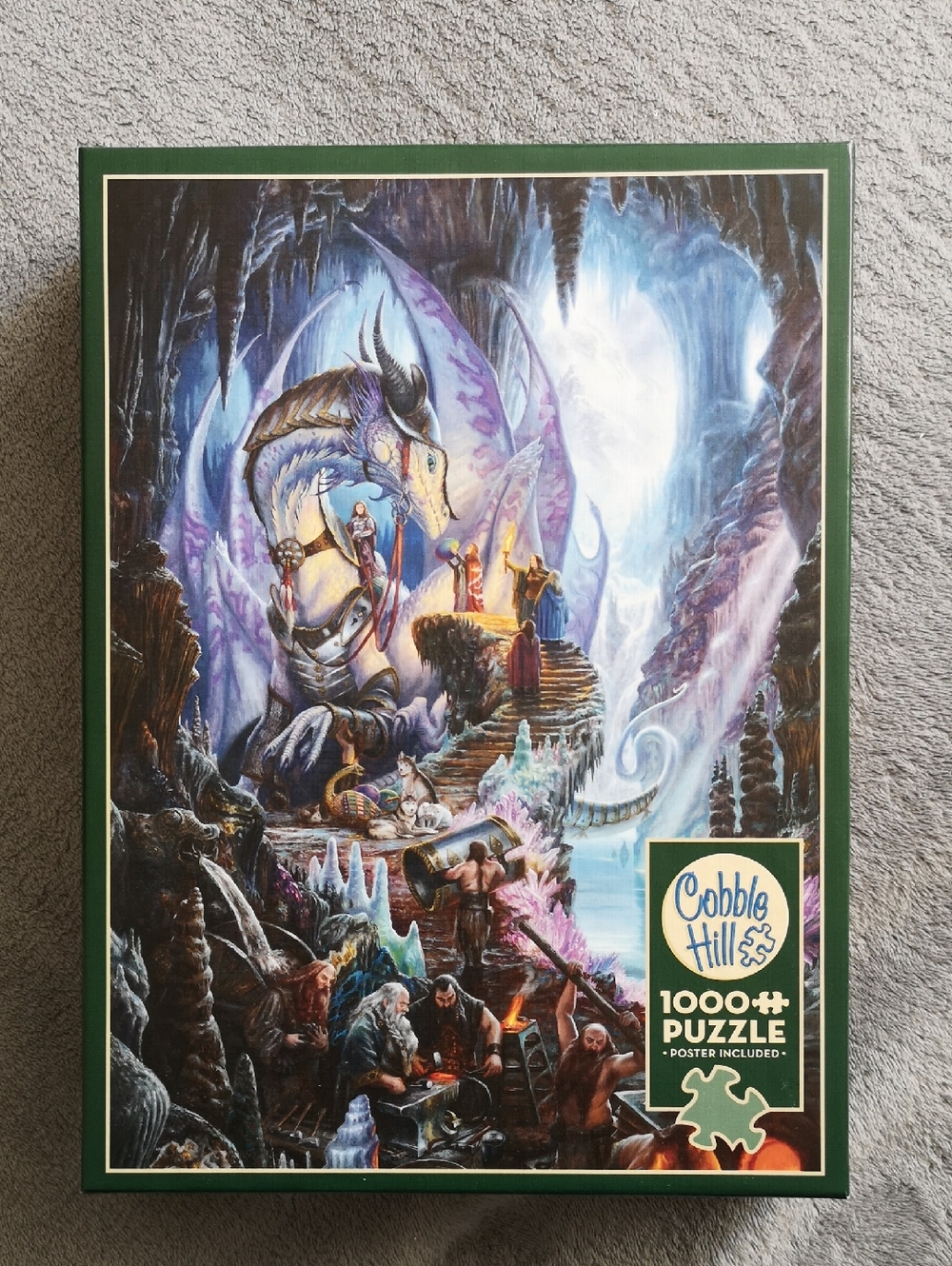Cobble Hill 1000 Piece DragonForge Puzzle by Matthew Stewart in EUC 10" x 14"